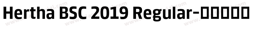 Hertha BSC 2019 Regular字体转换